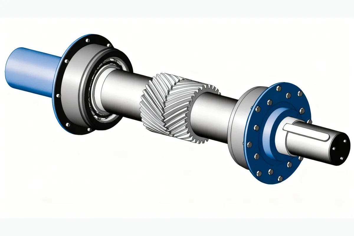 Mud Pump Pinion Shaft description image 2 Mud Pump Pinion Shaft description image 2